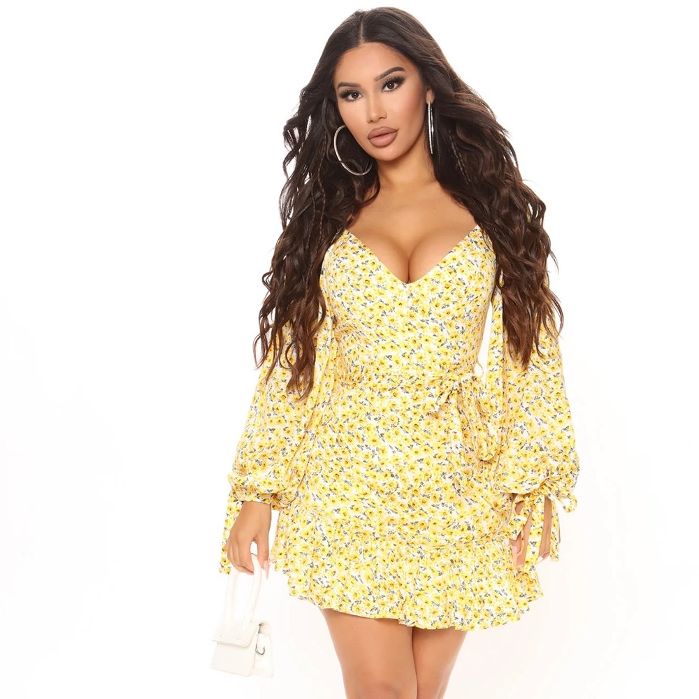 Yellow Floral Dress